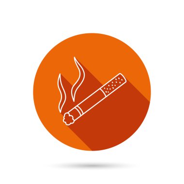 Simge izin yasaktır. Evet duman işareti.