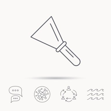 Spatula simgesi. Onarım aracı işareti bitirme.