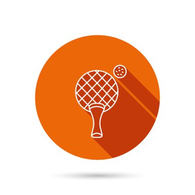 Masa Tenisi simgesi. Ping pong işareti.