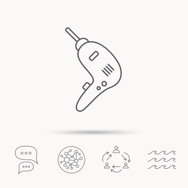 Matkap aracı simgesi. Elektrik jack-çekiç işareti.