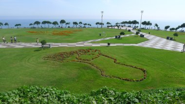 Miraflores Maria Reiche parkta Nazca çizgileri tasarım tesislerinde ile