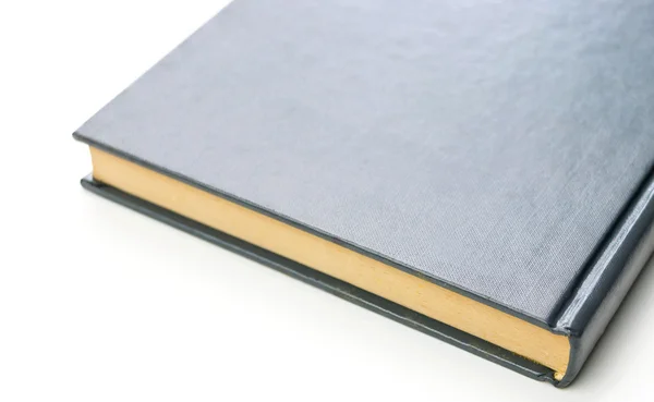 Крупним планом блакитна книга на білому тлі — стокове фото