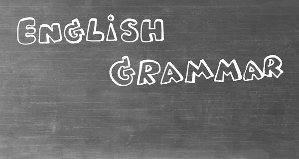 黒板に英語の単語を描画 — ストック写真
