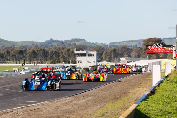 Shannons Nationals, runda 3, Winton Motor Raceway. 10-12 czerwca — Zdjęcie stockowe