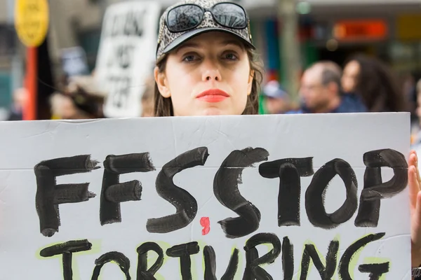 Rally Against Child Detention & Torture — Stock Photo, Image