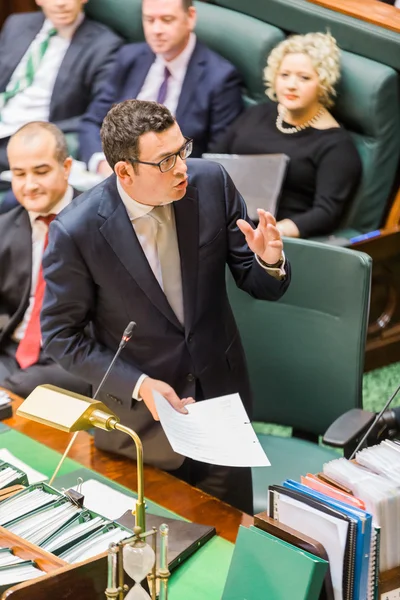 Parlement d'État victorien - Heure des questions Images De Stock Libres De Droits