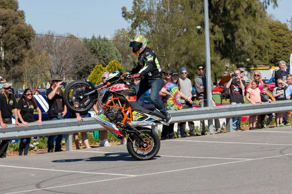 Motorcycle Stunt Rider — ストック写真