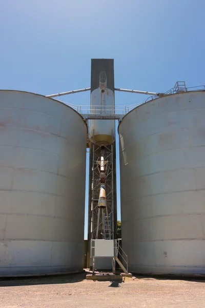 Large Grain Silos — Stock Photo, Image