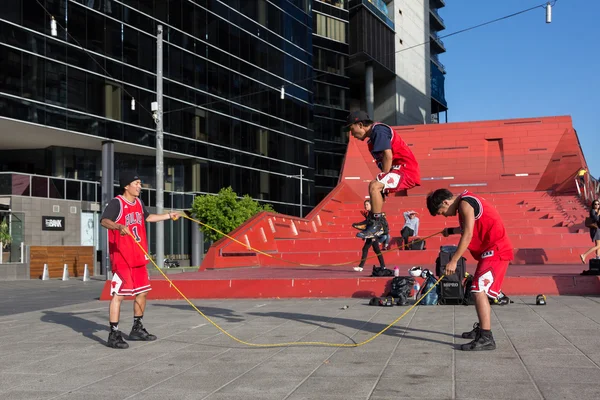 2016 Abierto de Australia - Melbourne Street Performers — Foto de Stock
