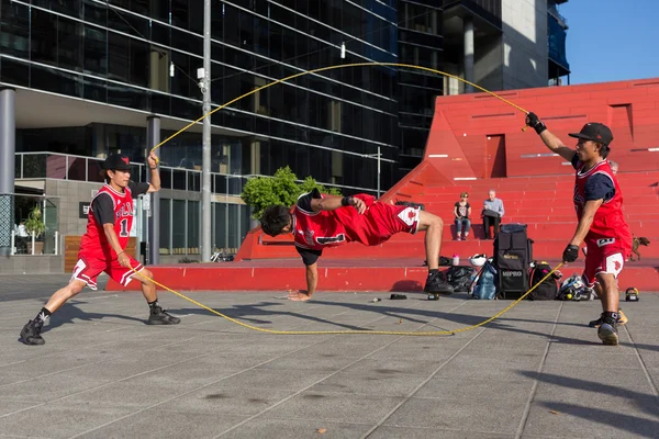 2016 Abierto de Australia - Melbourne Street Performers — Foto de Stock