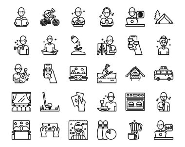 Hobiler web sitesi, uygulama simgesi ve ana hatları simgesi