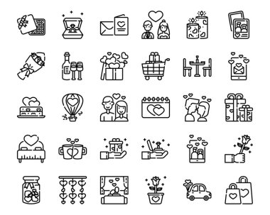 Sevgililer Günü ana hatları simgesi ve web sitesi, uygulama simgesi