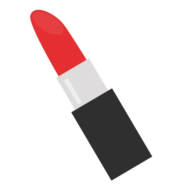 Rød Læbestift Hvid Baggrund – Stock-vektor