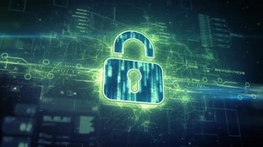 Siber uzayda dijital asma kilit