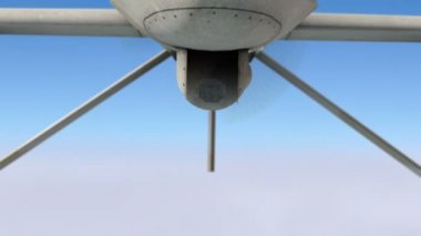 yüksek irtifada uçan askeri drone