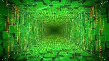 fütüristik tünelden hareketli kamera