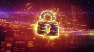 Siber uzayda dijital asma kilit