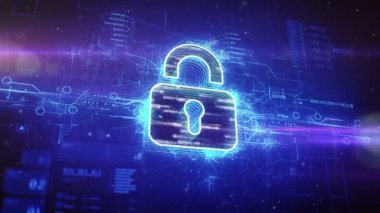 Siber uzayda dijital asma kilit