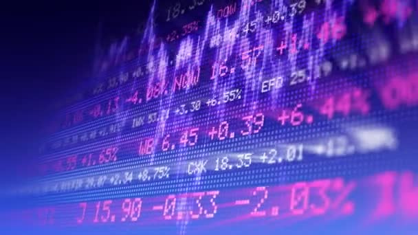Фондова біржа даних — стокове відео