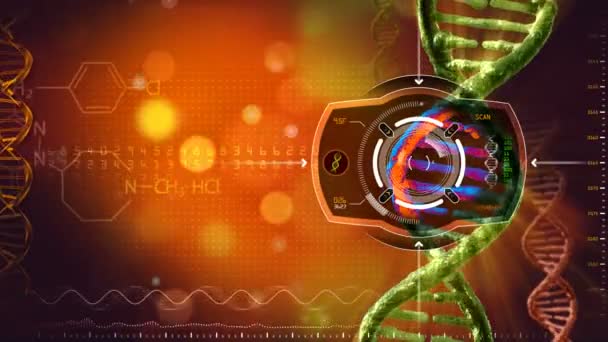 Digitalização de assinatura de calor DNA — Vídeo de Stock