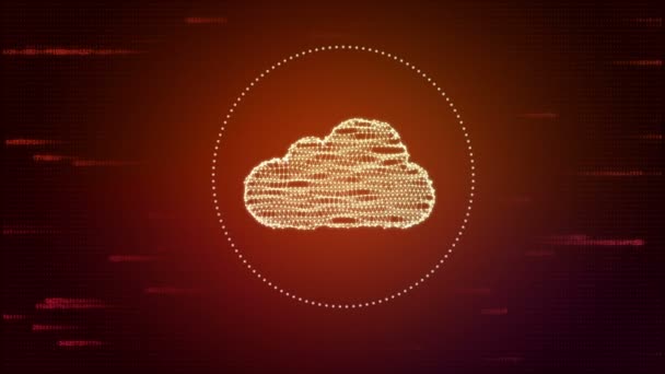 Cloud ve středu zeměkoule — Stock video