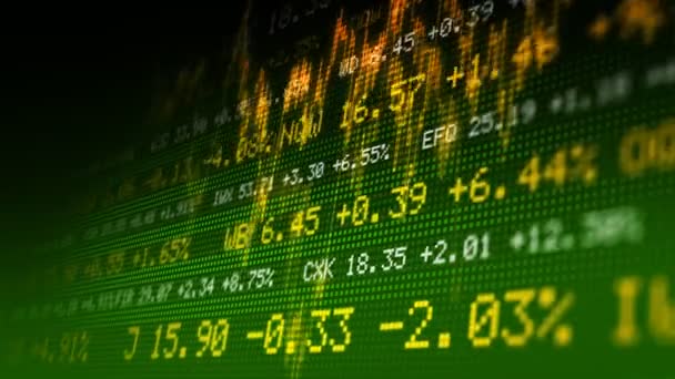 Stock exchange data — Stock Video