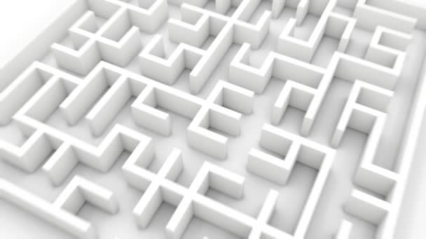 flèche trouve un chemin à travers le labyrinthe 