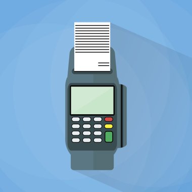 POS terminal düz stil