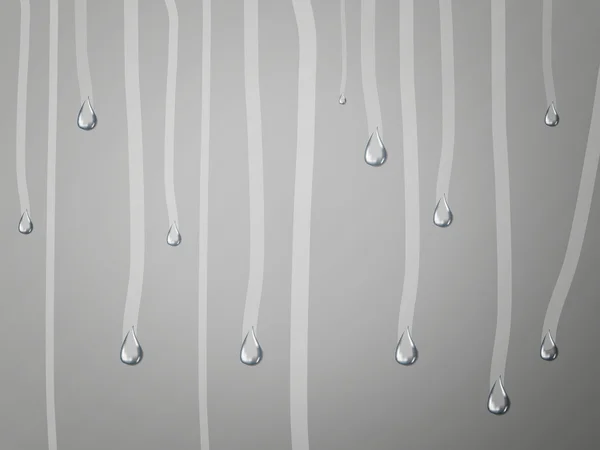 Grå vatten droppar bakgrund — Stock vektor