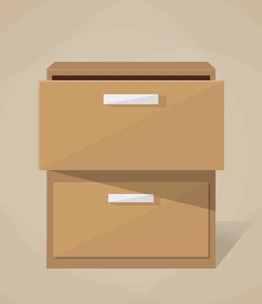 Gabinete de llenado de archivo vectorial — Vector de stock