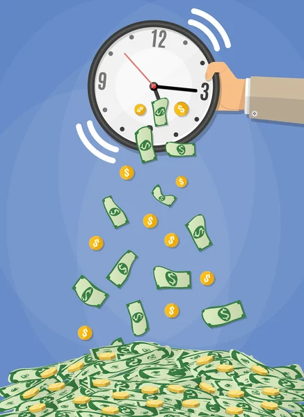 Time is Money concept — Stock Vector