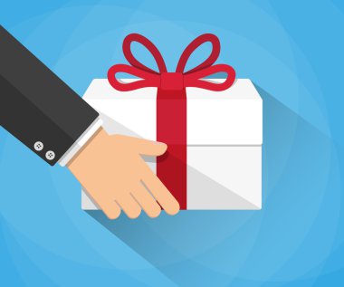 El bir hediye kutusu taşıma