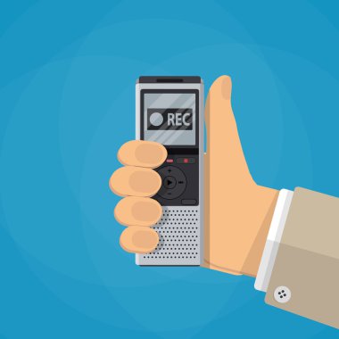 Gazeteci el dictaphone tutar