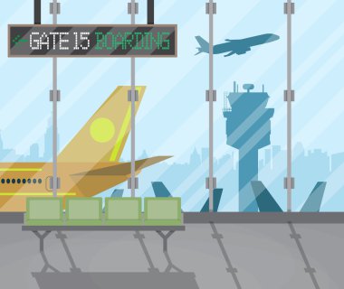 Havalimanı terminal arka plan
