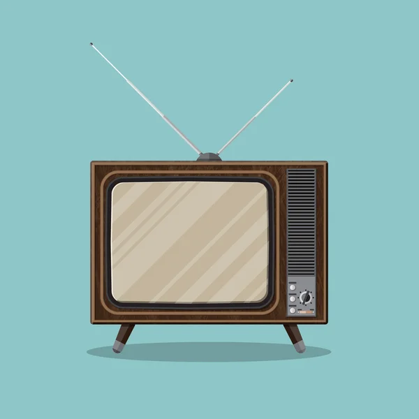 Tv retro vintage — Vector de stock