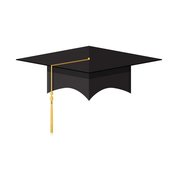 Cademic 卒業の帽子。学生帽子 — ストックベクタ