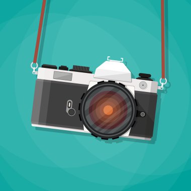 Eski vintage fotoğraf kamera askısı.