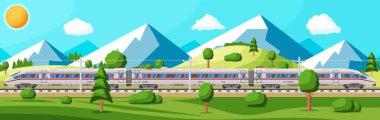 Yüksek Hız Treni ve Yaz Manzarası