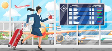 Seyahat çantalı kadın. Çantalı Turist