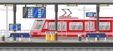 Yüksek Hızlı Trenli Modern Tren İstasyonu