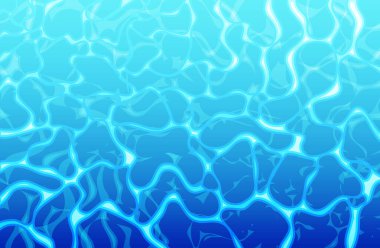 Güneş Yansımalı Su Yüzeyi. Su Pankartı.