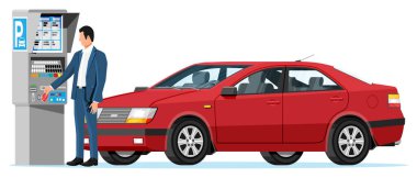 Otoparkın parasını ödeyen adam parkmetreyi tecrit etti