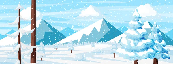 Winter Kerst Achtergrond. — Stockvector