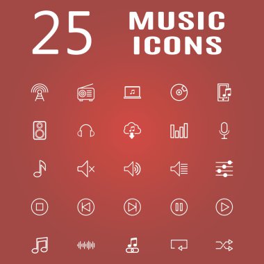 25 satır Icon set