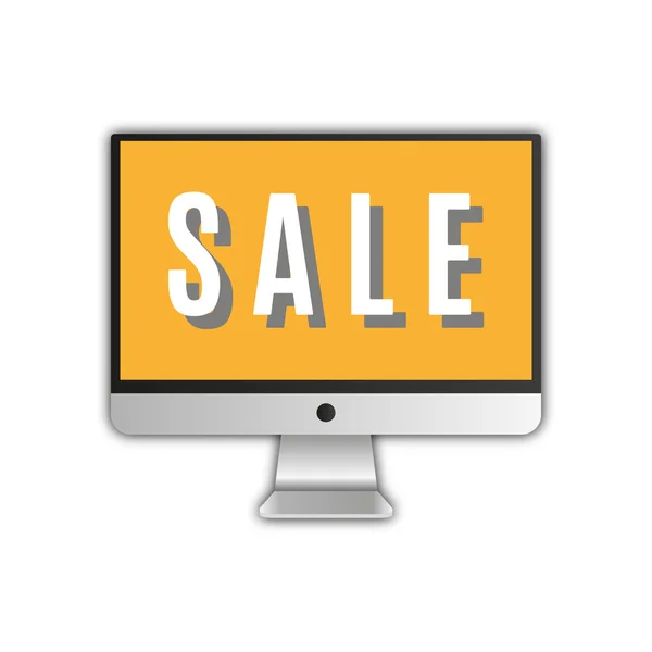 Pc venda de desktop — Vetor de Stock