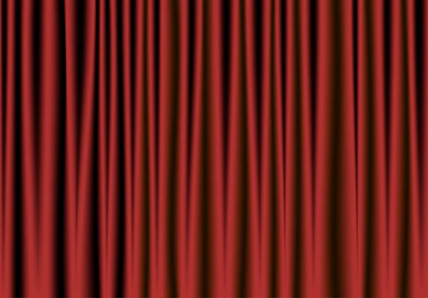 Red and black theater curtain — Stock Vector