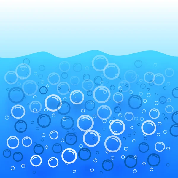Abstracte bubbels in het water — Stockvector