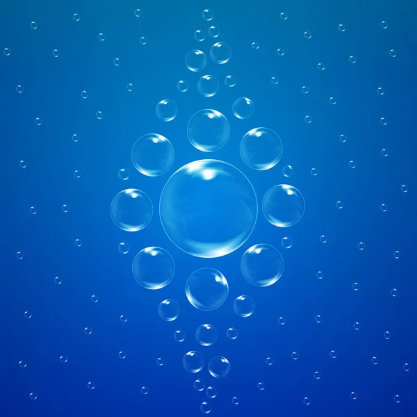 Bubbels in abstracte vorm — Stockvector