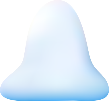 3 boyutlu kar yığını, kar yığınları, bulut simgesi.