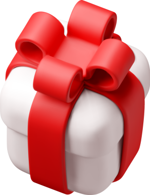 Kurdeleli üç boyutlu hediye kutusu. Hediye kutusu 3d beyaz.